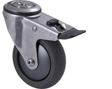 100mm Polyurethane Stainless Steel Castors - 100KG Rated
