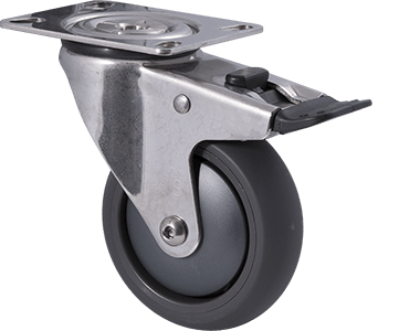 100mm Polyurethane Stainless Steel Castors - 100KG Rated