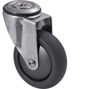 100mm Polyurethane Stainless Steel Castors - 100KG Rated