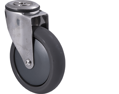 125mm Polyurethane Stainless Steel Castors - 100KG Rated