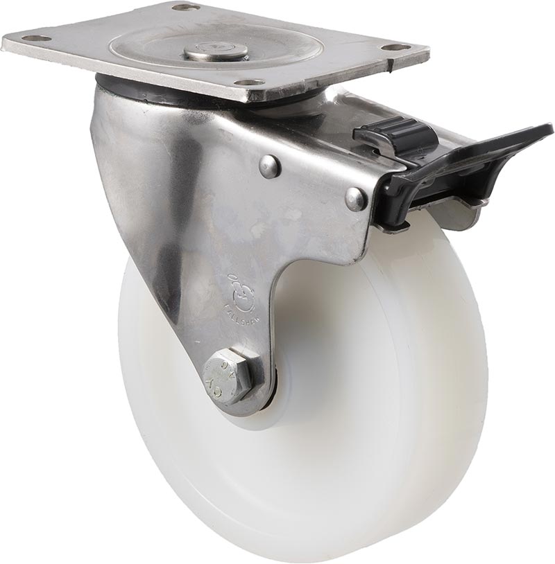 150mm Nylon Stainless Steel Castors - 450KG Rated