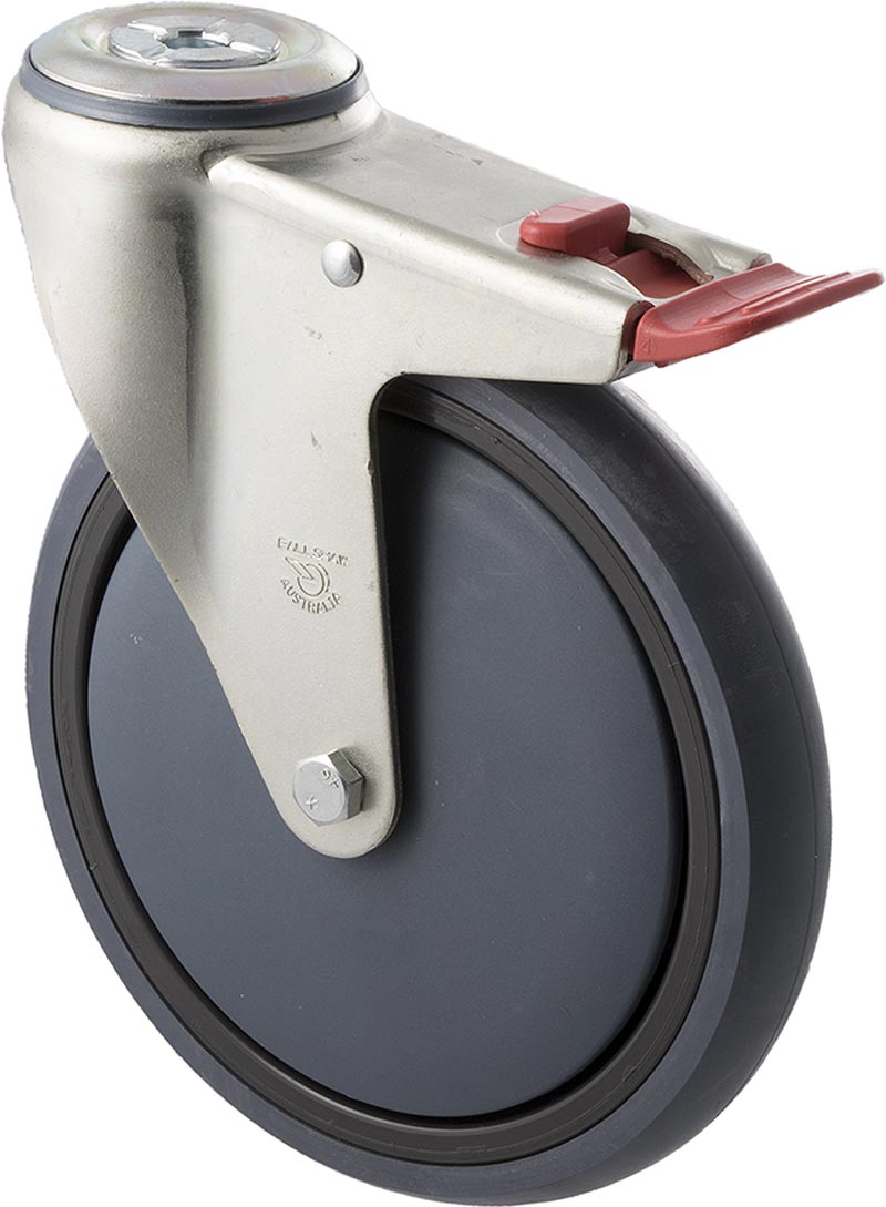 175mm Medical Castor - 200KG Rated