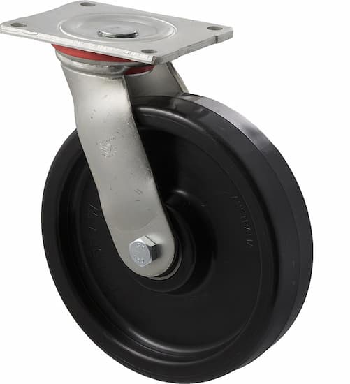 200mm Nylon HD Industrial Castors - 600KG Rated