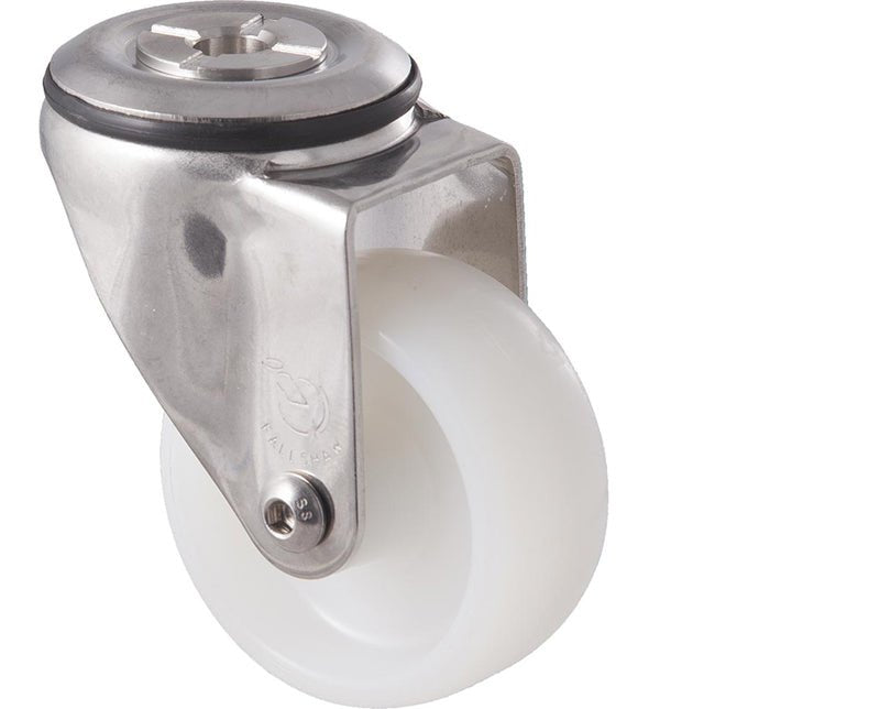 75mm Nylon Stainless Steel Castors - 150KG Rated