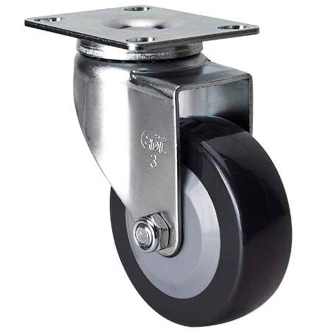 75mm Swivel Plate Castor - 60KG Rated