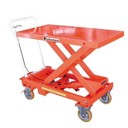Bishamon BX80 Mobile Hydraulic Scissor Lift Table (800kg Capacity) — 1010x520mm Table