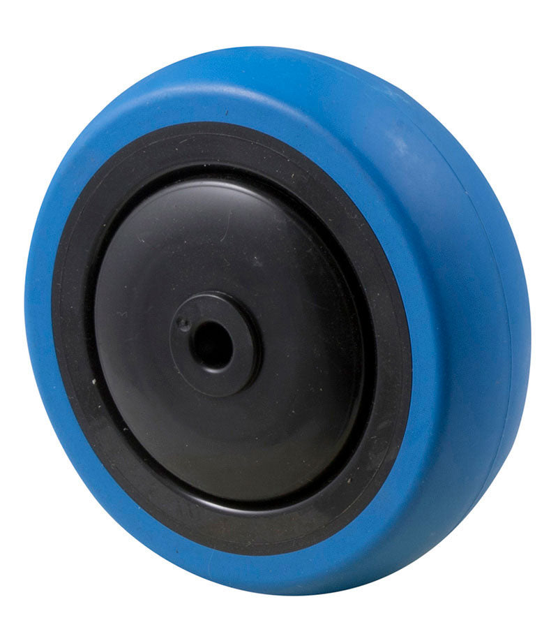 Blue Rubber Wheels Medium Duty ~ 100KG Rated