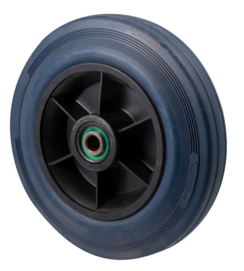 Blue Rubber Wheels Industrial Duty ~ 250KG Rated