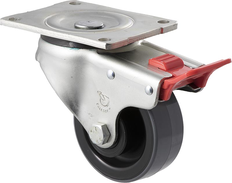 100mm Heavy Duty Industrial Polyurethane Castors - 300KG Rated