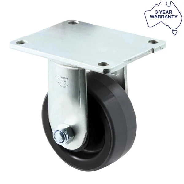125mm Polyurethane Stainless Steel Castors - 350KG Rated