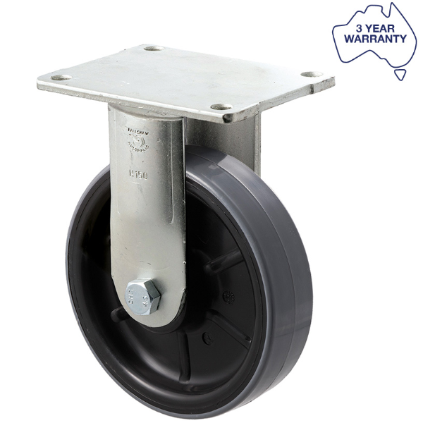 150mm Polyurethane Stainless Steel Castors - 450KG Rated
