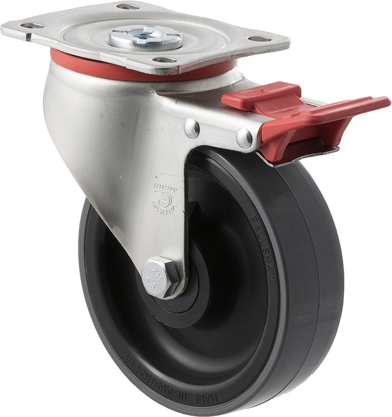 125mm Polyurethane Industrial Castors - 300KG Rated