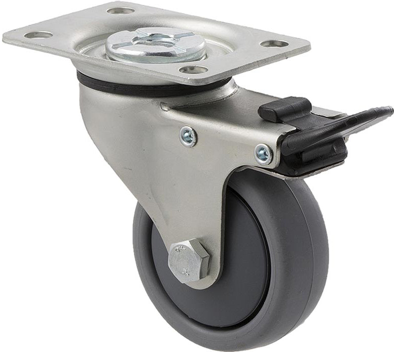 65mm Thermoplastic Light Duty Castor - 50KG Rated