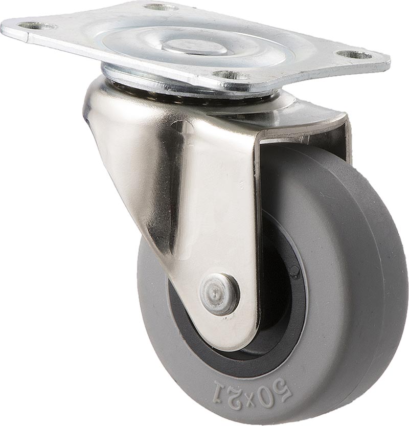 50mm Thermoplastic Wheel Castors - 30KG Rated
