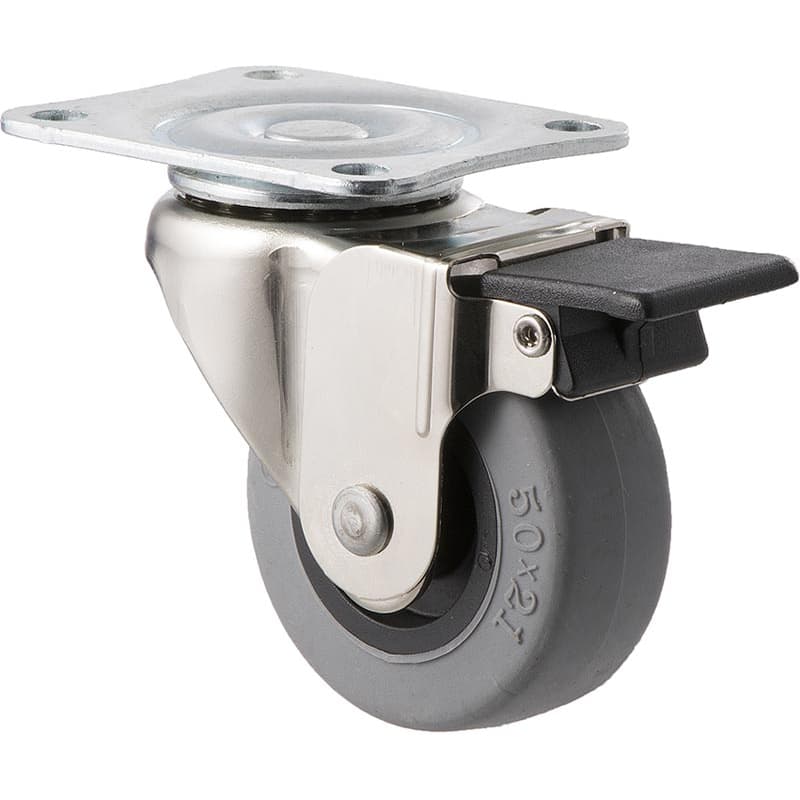 50mm Thermoplastic Wheel Castors - 30KG Rated