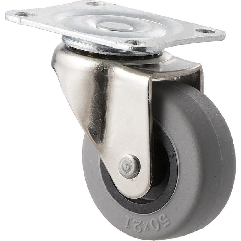 50mm Thermoplastic Wheel Castors - 30KG Rated