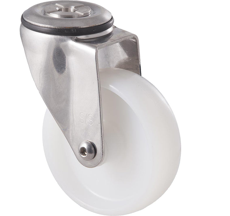 100mm Nylon Stainless Steel Castors - 150KG Rated