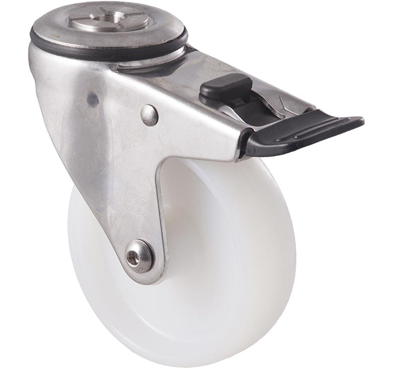 100mm Nylon Stainless Steel Castors - 150KG Rated