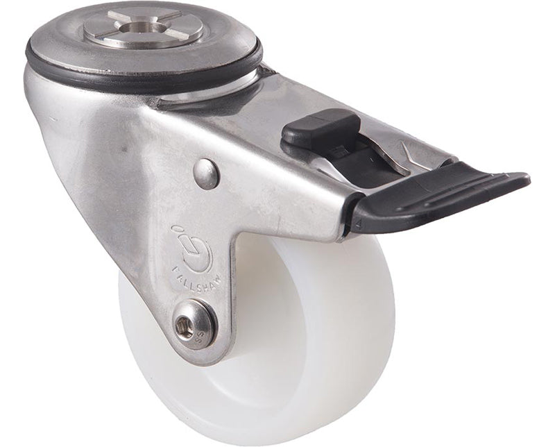 75mm Nylon Stainless Steel Castors - 150KG Rated