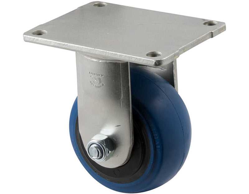 100mm Blue Rubber Castors - 300KG Rated