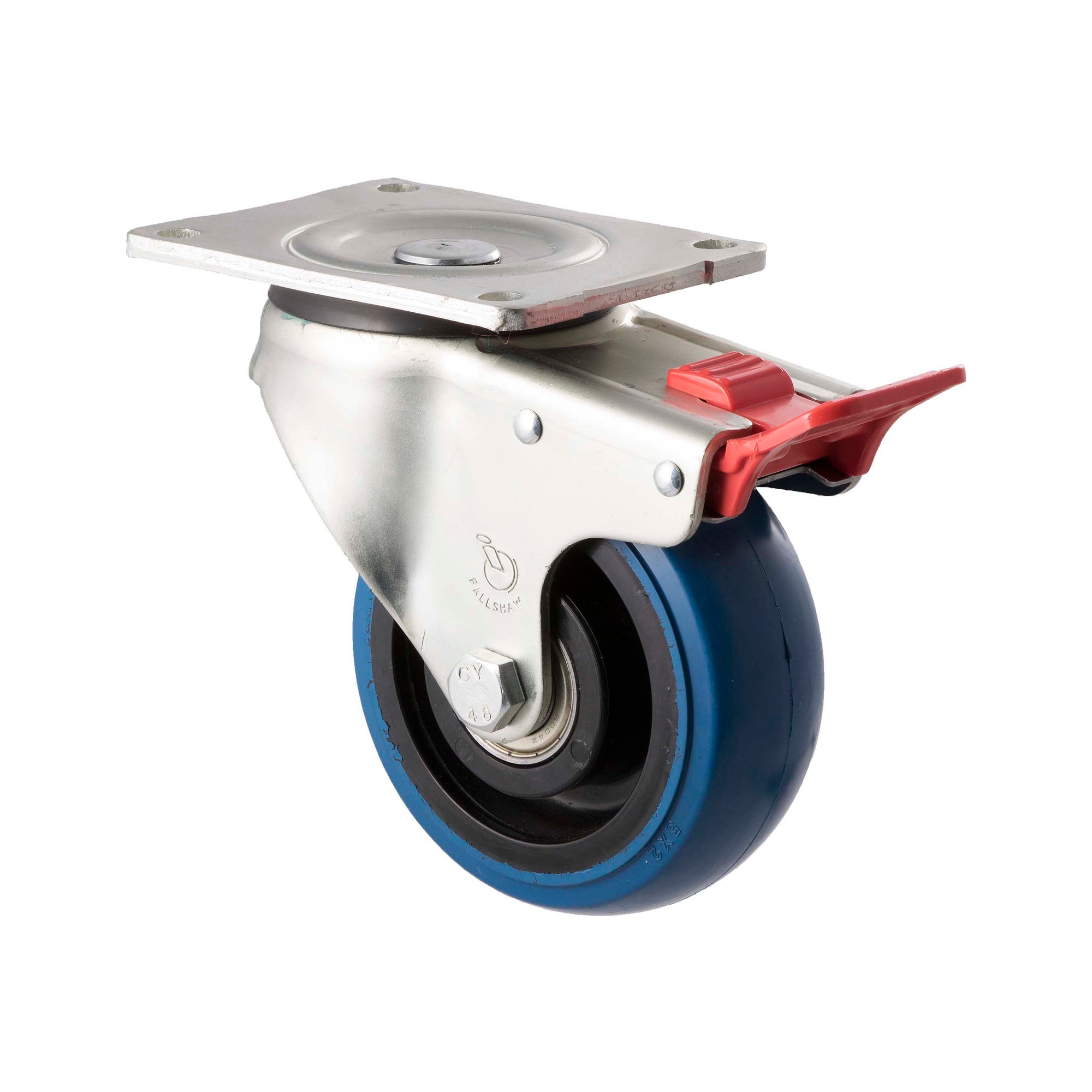 125mm Blue Rubber Castors - 350KG Rated