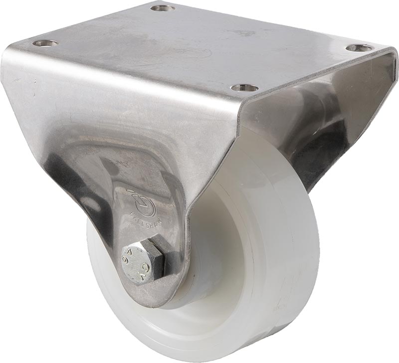 100mm Nylon Stainless Steel Castors - 350KG Rated