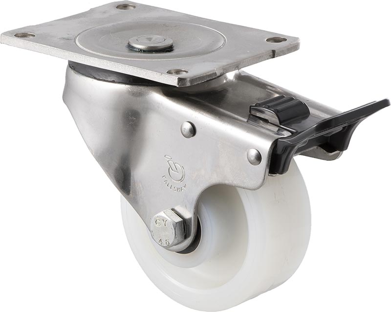 100mm Nylon Stainless Steel Castors - 350KG Rated