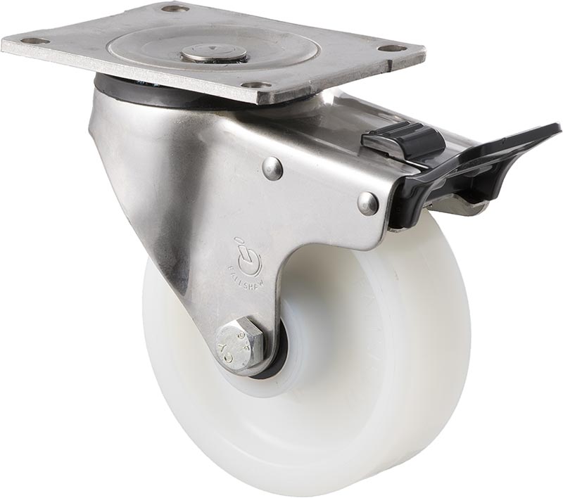 125mm Nylon Stainless Steel Castors - 380KG Rated