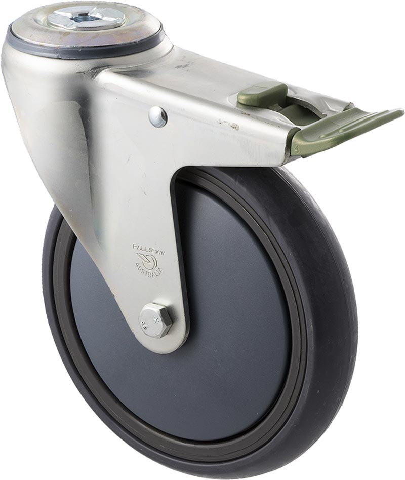 175mm Medical Castor - 200KG Rated