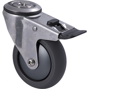 100mm Polyurethane Stainless Steel Castors - 100KG Rated