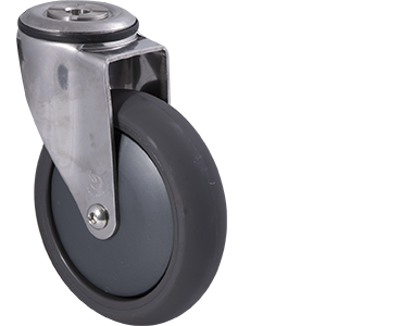 125mm Polyurethane Stainless Steel Castors - 100KG Rated