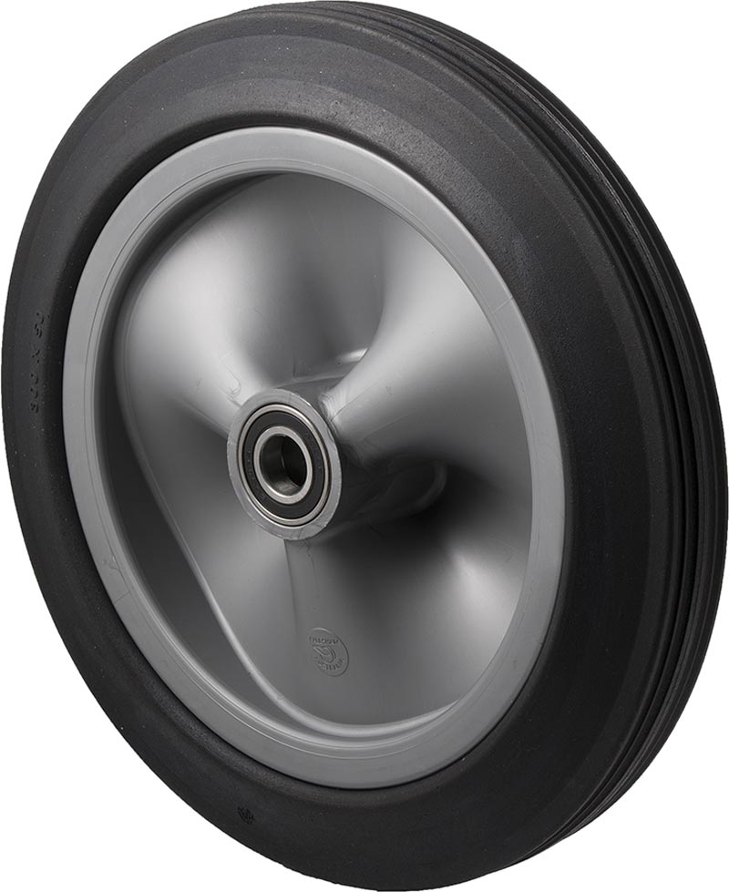 Black Rubber Tyre Utility Wheel ~ 150KG Rated