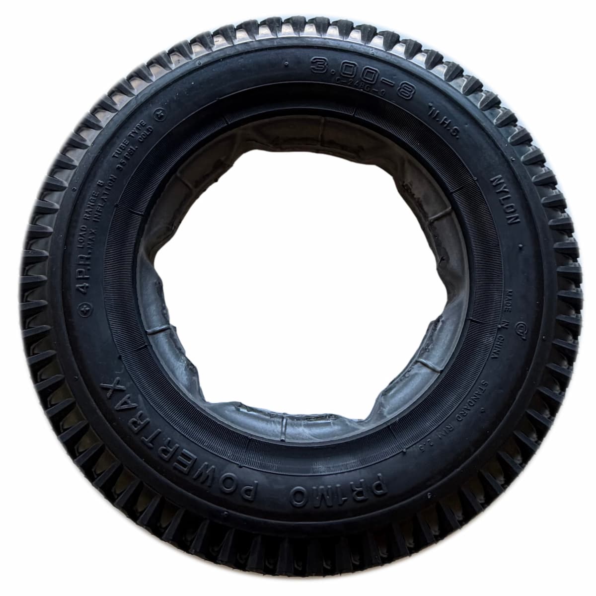 3.00 - 8 Primo Black Tyre Powertrax Lugged Inner