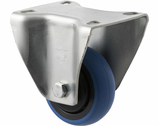 75mm Blue Rubber Wheel Castors - 85KG Rated