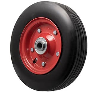 280mm Black Rubber Tyre Wheel - 200KG Rated