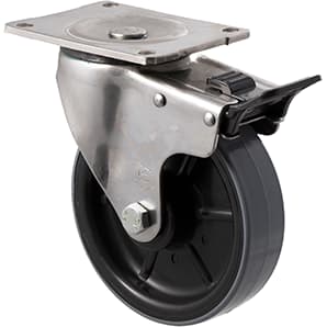 150mm Polyurethane Stainless Steel Castors - 450KG Rated