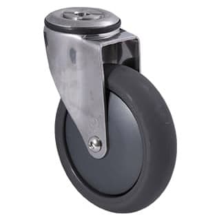 125mm Polyurethane Stainless Steel Castors - 200KG Rated