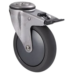 125mm Polyurethane Stainless Steel Castors - 200KG Rated